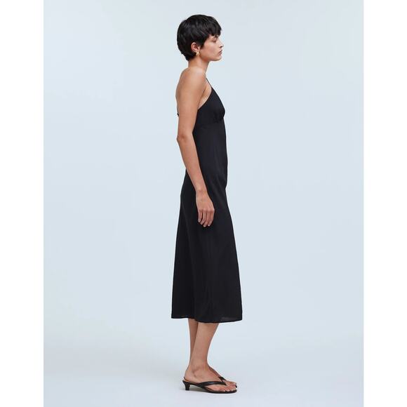 Madewell The Layton Midi Slip Dress – Black – 14 – NWT – NK419 - Picture 3 of 11